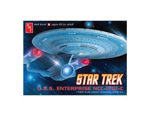 AMT AMTS721 STAR TREK U.S.S. ENTERPRISE NCC-1701-C (cm 38,1) PLASTIC KIT 1:1400 Modellino