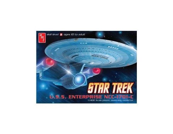 AMT AMTS721 STAR TREK U.S.S. ENTERPRISE NCC-1701-C (cm 38,1) PLASTIC KIT 1:1400 Modellino