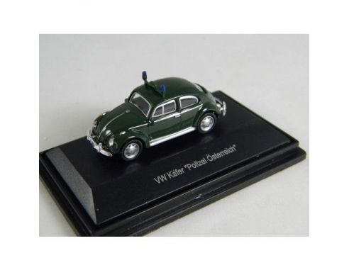 Australian Car Collect 10 VW KAFER POLICE VIENNA 1/87 Modellino