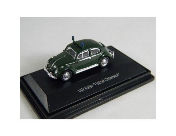 Australian Car Collect 10 VW KAFER POLICE VIENNA 1/87 Modellino
