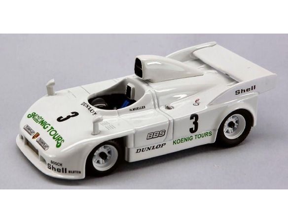 Best Model BT9346 PORSCHE 908/4 N.3 NURBURGRING 1981 MULLER (FATAL ACCIDENT)-BRUNN 1:43 Modellino
