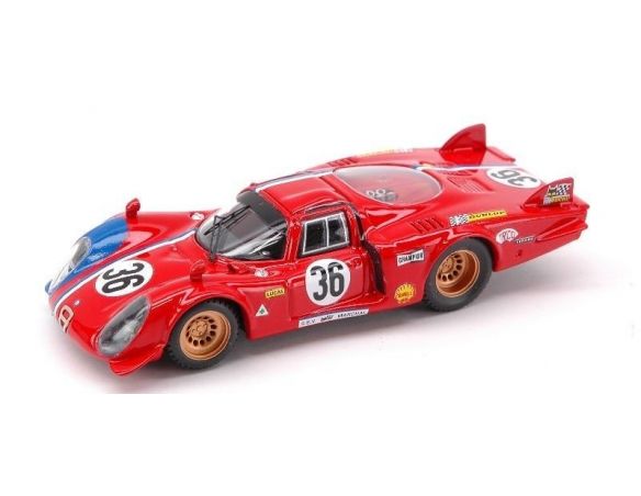 Best Model BT9351 ALFA ROMEO 33.2 N.36 52th LM 1969 PILETTE- SLOTEMAKER 1:43 Modellino