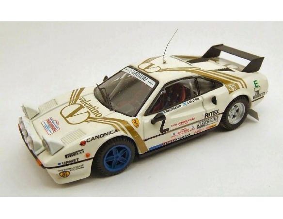 Best Model BT9354 FERRARI 308 GTB N.2 3rd RALLY MONZA 1984 B.WALDEGAARD-C.BILLSTAM 1:43 Modellino