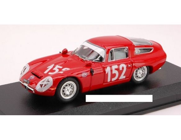 Best Model BT9380 ALFA ROMEO TZ 1 N.152 27th TARGA FLORIO 1970 GIUGNO-SUTERA 1:43 Modellino