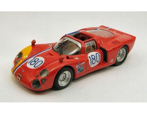 Best Model BT9390 ALFA ROMEO 33.2 N.180 RETIRED TARGA FLORIO 1968 GOSSELIN-TROSCH 1:43 Modellino