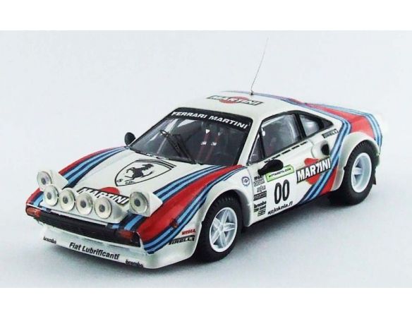 Best Model BT9569 FERRARI 308 GTB MARTINI N.00 FINLANDIA 2009 TEAM MAKELA 1:43 Modellino