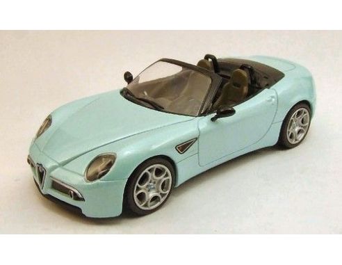 Best Model M47104 ALFA ROMEO 8C SPIDER BLU CHIARO 1/43 Modellino