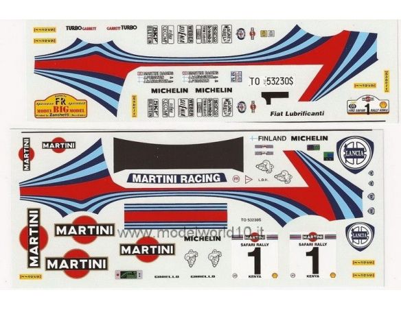 Big Model Racing 43 TK04 DELTONA MARTINI SAFARI 92 TRANSKIT Modellino