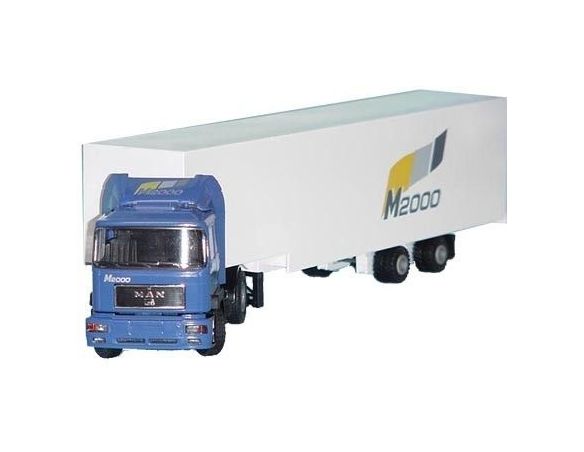 Conrad 63101 MAN M2000 M 2 AXLES SEMITRAILER 1/50 Modellino