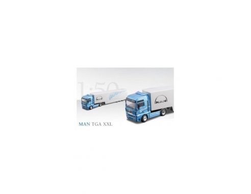 Conrad 66158 MAN TGA XXL TRACTOR TRAILER 1/50 CON SEMIRIMORCHIO Modellino
