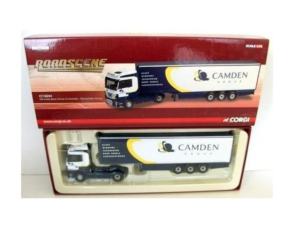 Corgi CC18204 MB ACTROS BOX TRAILER 1/76 Modellino