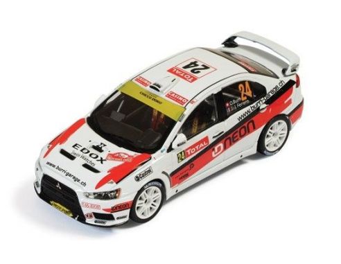 Ixo model RAM497 MITSUBISHI LANCER EVO X N.24 18th MONTE CARLO 2012 BURRI-FERRERO 1:43 Modellino