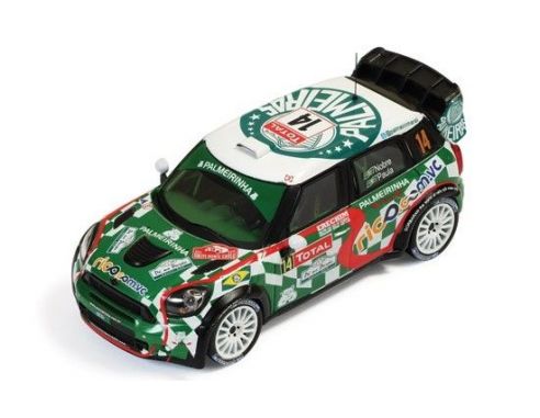 Ixo model RAM498 MINI JOHN COOPER WORKS N.14 20th MONTE CARLO 2012 NOBRE-PAULA 1:43 Modellino