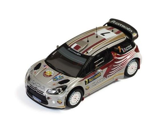 Ixo model RAM503 CITROEN DS3 WRC N.7 21st SWEDEN 2012 ATTIYAH-BERNACCHINI 1:43 Modellino