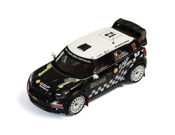 Ixo model RAM504 MINI JOHN COOPER WORKS N.12 15th RALLY SWEDEN ARAUJO-RAMALHO 1:43 Modellino