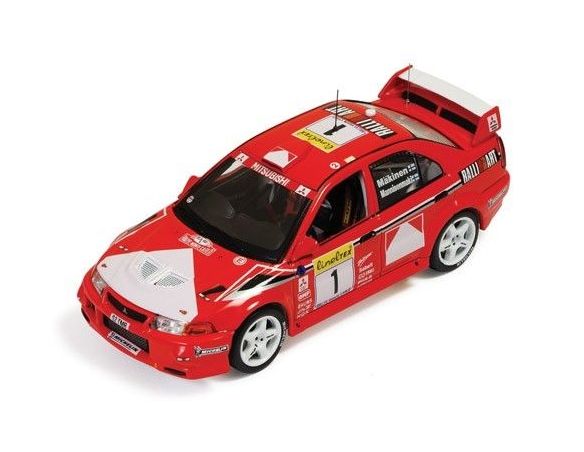 Ixo model RAM509 MITSUBISHI LANCER EVO VI N.1 WINNER MONTE CARLO 1999 MANN.-MAKINEN 1:43 Modellino