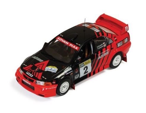 Ixo model RAM514 MITSUBISHI LANCER EVO VI N.2 CAMBERRA 1999 HAYASHI-KATAOKA 1:43 Modellino