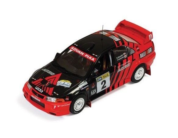 Ixo model RAM514 MITSUBISHI LANCER EVO VI N.2 CAMBERRA 1999 HAYASHI-KATAOKA 1:43 Modellino