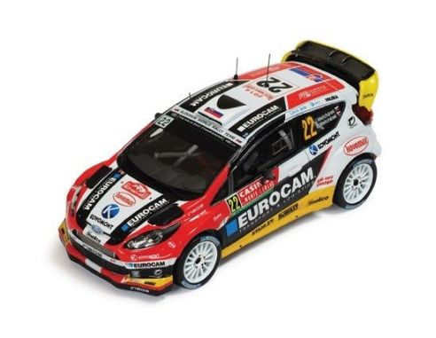 Ixo model RAM570 FORD FIESTA WRC N.22 8th MONTE CARLO 2014 J.MELICHAREK-E.MELICHAREK 1:43 Modellino