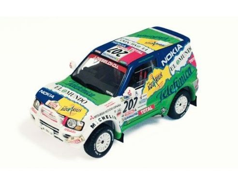 Ixo Model RAM015 MITSUBISHI PAJERO M. PRIETO DAKAR 2001 1/43 Modellino