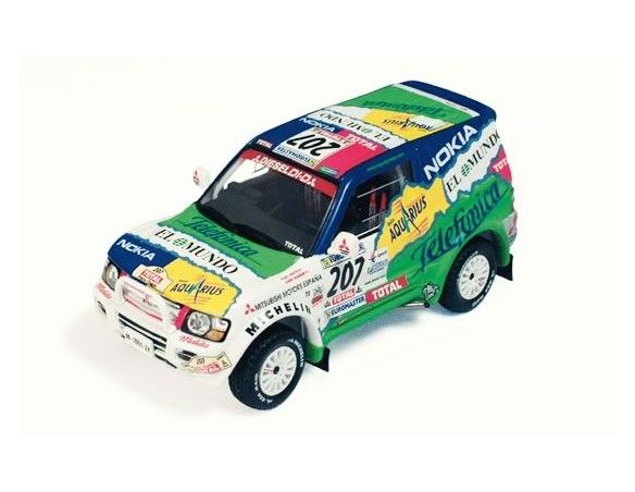 Ixo Model RAM015 MITSUBISHI PAJERO M. PRIETO DAKAR 2001 1/43 Modellino