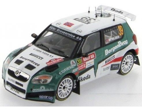 Ixo model RAM402 SKODA FABIA S2000 n.39 WALWS '09 1/43 Modellino