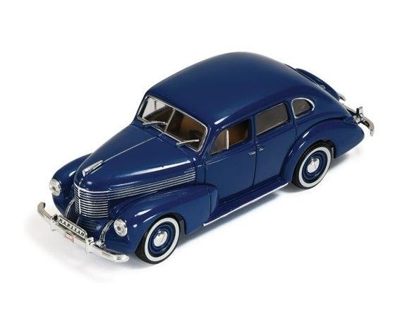 Ixo model MUS050 OPEL KAPITAN 4-DOOR SEDAN (SECOND GENERATION) 1950 BLUE 1:43 Modellino