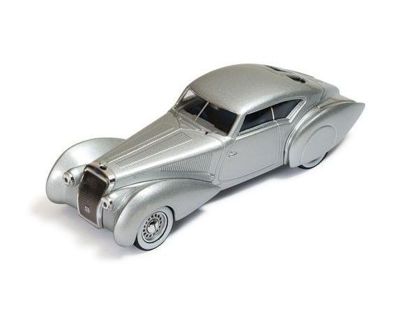 Ixo model MUS054 DELAGE D8 120-S PORTOUT AERO COUPE' 1937 SILVER 1:43 Modellino