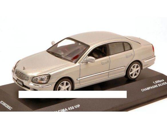 J-Collection JC08028SC NISSAN CIMA 450 VIP 2005 CHAMPAGNE SILVER 1:43 Modellino