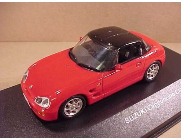 J-Collection JC093 SUZUKI CAPPUCCINO CLOSE TOP 1994 DARKER RED 1:43 Modellino
