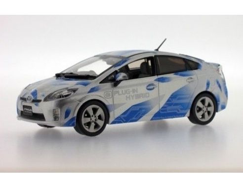 J-Collection JC209 TOYOTA NEW PRIUS SILVER/BLUE 1:43 Modellino