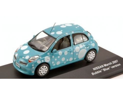 J-Collection JC210 NISSAN MARCH 2007 BUBBLE VERSION BLUE 1:43 Modellino