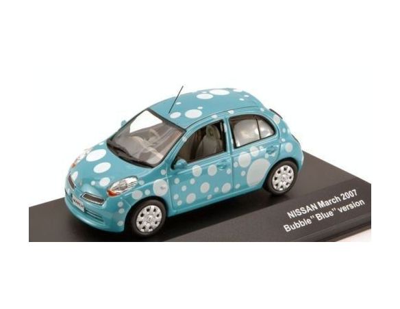 J-Collection JC210 NISSAN MARCH 2007 BUBBLE VERSION BLUE 1:43 Modellino