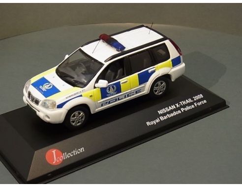 J-Collection JC221 NISSAN X-TRAIL 2008 ROYAL BARBADOS POLICE FORCE 1:43 Modellino