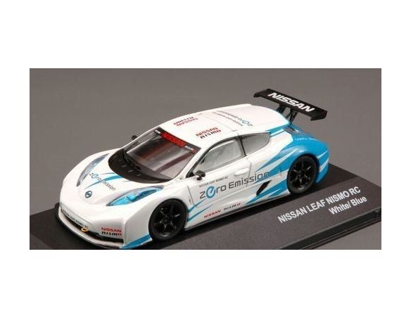 J-Collection JC240 NISSAN LEAF NISMO RC 2011 WHITE/BLUE 1:43 Modellino