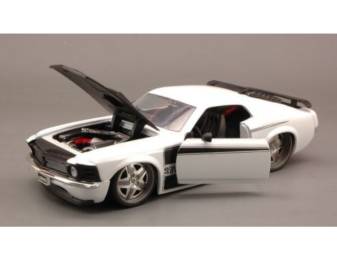 JADA TOYS JADA54021 FORD MUSTANG BOSS 429 1970 WHITE 1:24 Modellino