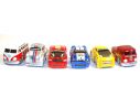 Jada 83020 CHUB CITY VW BUS WHITE RED 1/43 PULL Modellino