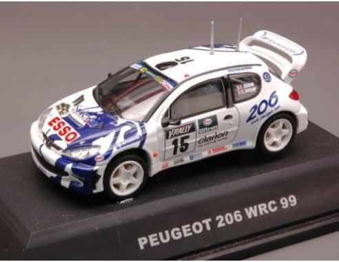 Jadi JD90015 PEUGEOT 206 WRC N.15 1999 DELECOUR-GRATALOUP  1:43 Modellino
