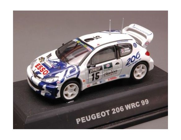 Jadi JD90015 PEUGEOT 206 WRC N.15 1999 DELECOUR-GRATALOUP  1:43 Modellino