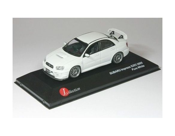 J collection 141 SUBARU IMPREZA S203 2005 WHITE 1/43 Modellino