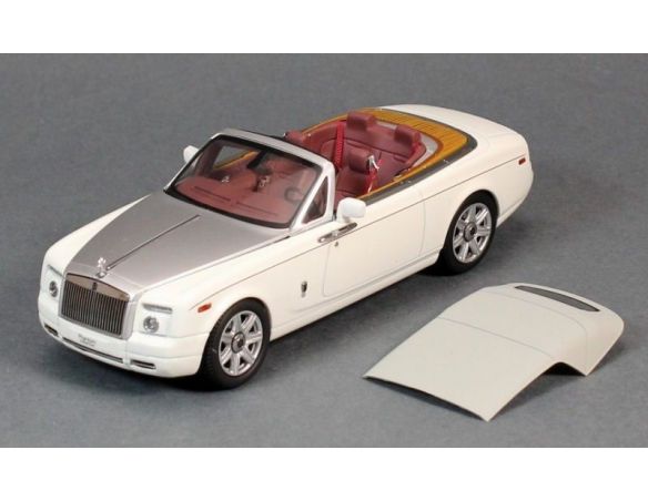 Kyosho KY5532EW ROLLS ROYCE PHANTOM DROPHEAD CABRIO 2013 WHITE 1:43 Modellino