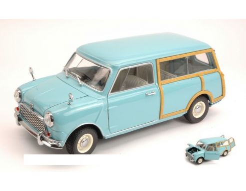 Kyosho KY8194BL AUSTIN MINI COUNTRYMAN 1961 BLUE 1:18 Modellino