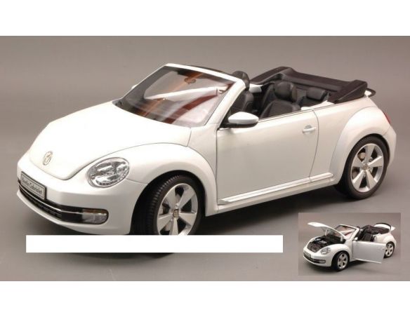 Kyosho KY8812PW VW THE BEETLE CONVERTIBLE 2013 WHITE PEARL EFFECT 1:18 Modellino