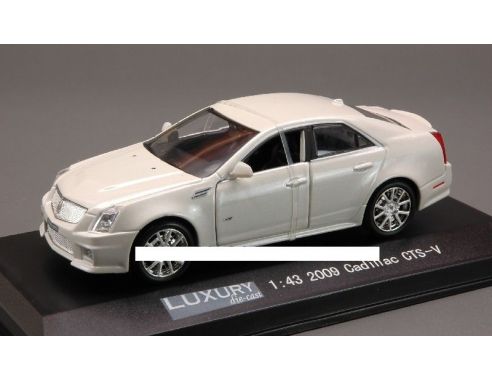 Luxury LX10043 CADILLAC CTS-V 2009 WHITE-DIAM.1/43 Modellino