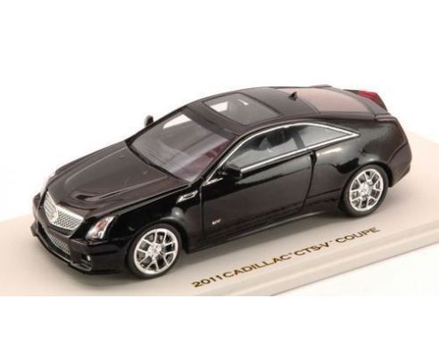Luxury LX10102 CADILLAC CTS -V COUPE' 2011 BLACK RAVEN 1:43 Modellino