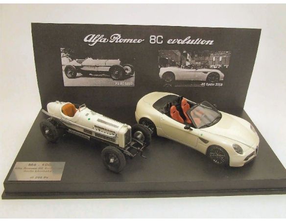 M4 M4100D2 ALFA ROMEO P3 8C 1932/8C SPIDER'09 1:43 Modellino