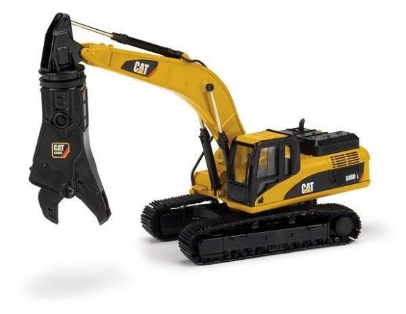 Norscot NR55283 CATERPILLAR 336D TRACKED EXCAVATOR W/SCRAP SHEAR 1:50 Modellino
