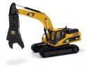Norscot NR55283 CATERPILLAR 336D TRACKED EXCAVATOR W/SCRAP SHEAR 1:50 Modellino