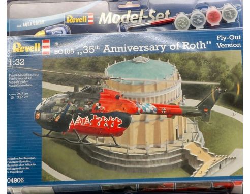 Revell RV64906 ELICOTTERO BO 105 FLY OUT PAINTING KIT MODEL SET 1:32 Modellino