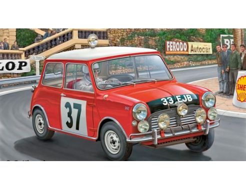 Revell RV7064 MINI COOPER RALLY N.37 WINNER MONTE CARLO 1964 HOPKIRK-LIDDON KIT 1:24 Modellino